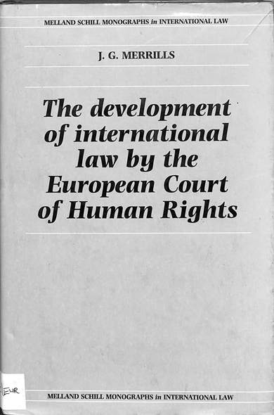 The development of international law by the European Court of Human Rights