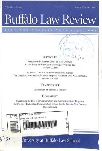 Buffalo law review: articles, transcript, and comment 
