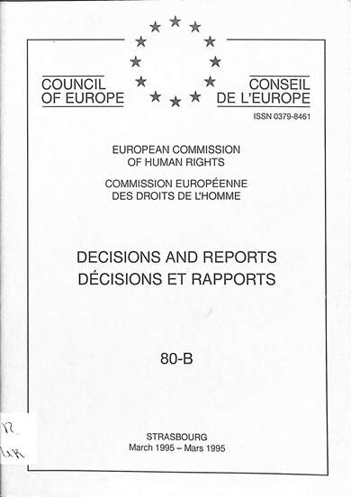 Decisions and reports = decisions et rapports: March 1995 = Mars 1995