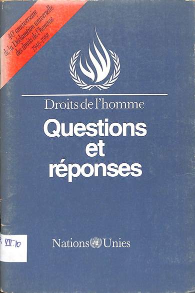 Droits de l' homme: Questions et réponse