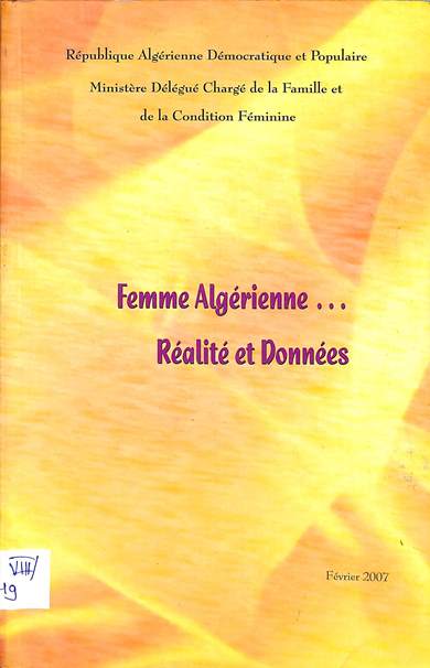 Femme algérienne: Réalité et données