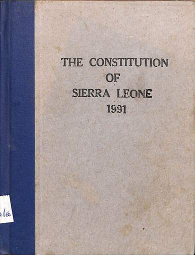 The constitution of Sierra Leone