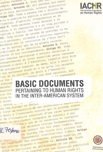 Basic documents pertaining to human rights in the  inter-American system (updated to September, 30 2014)