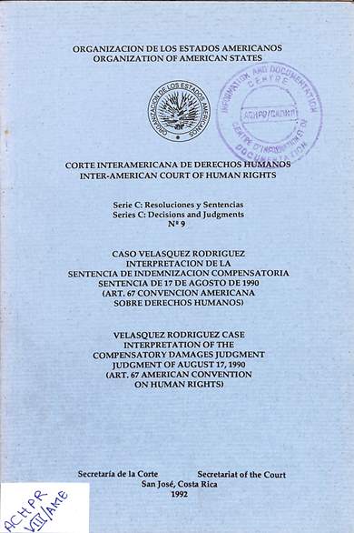 Serie c: Resoluciones y sentencias no. 9 = decisions and judgments no. 9