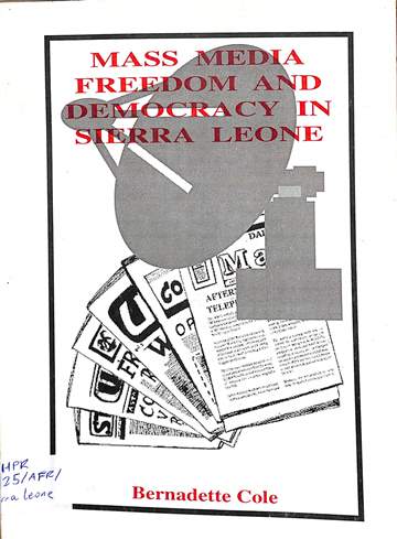 Mass media, freedom and democracy in Sierra Leone