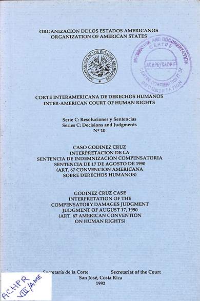 Serie c: Resoluciones y sentencias no. 10 = decisions and judgments no. 10