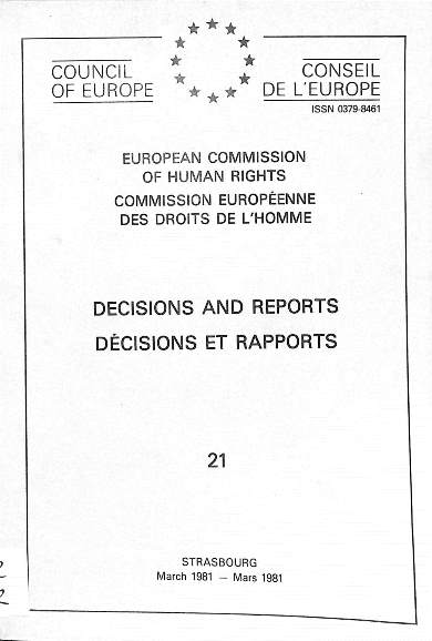 Decisions and reports = decisions et rapports: March 1981 = Mars 1981