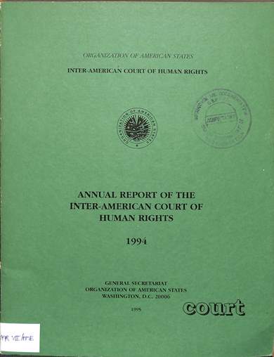 Annual report of the inter-American commission on human rights 1994