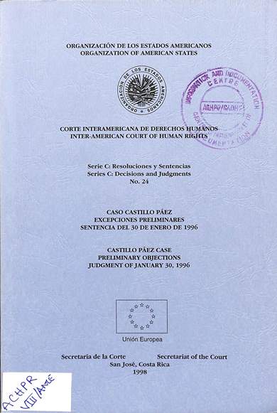 Serie c: Resoluciones y sentencias no. 24 = decisions and judgments no. 24