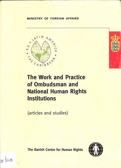 The worK and practice of ombudsman and national human rights institutions (articles and studies)