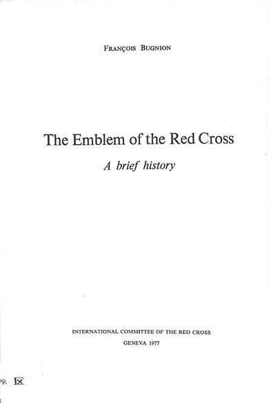 The emblem of the Red Cross: A brief history 