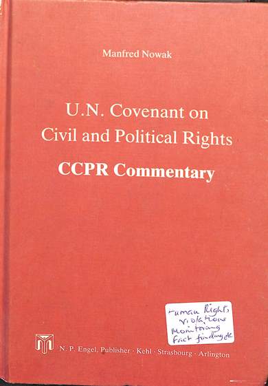 UN Covenant on civil and political rights: CCPR commentary