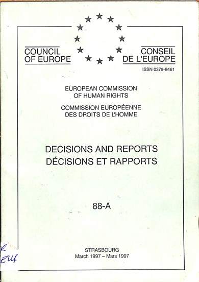 Decisions and reports = decisions et rapports: March 1997 = Mars 1997