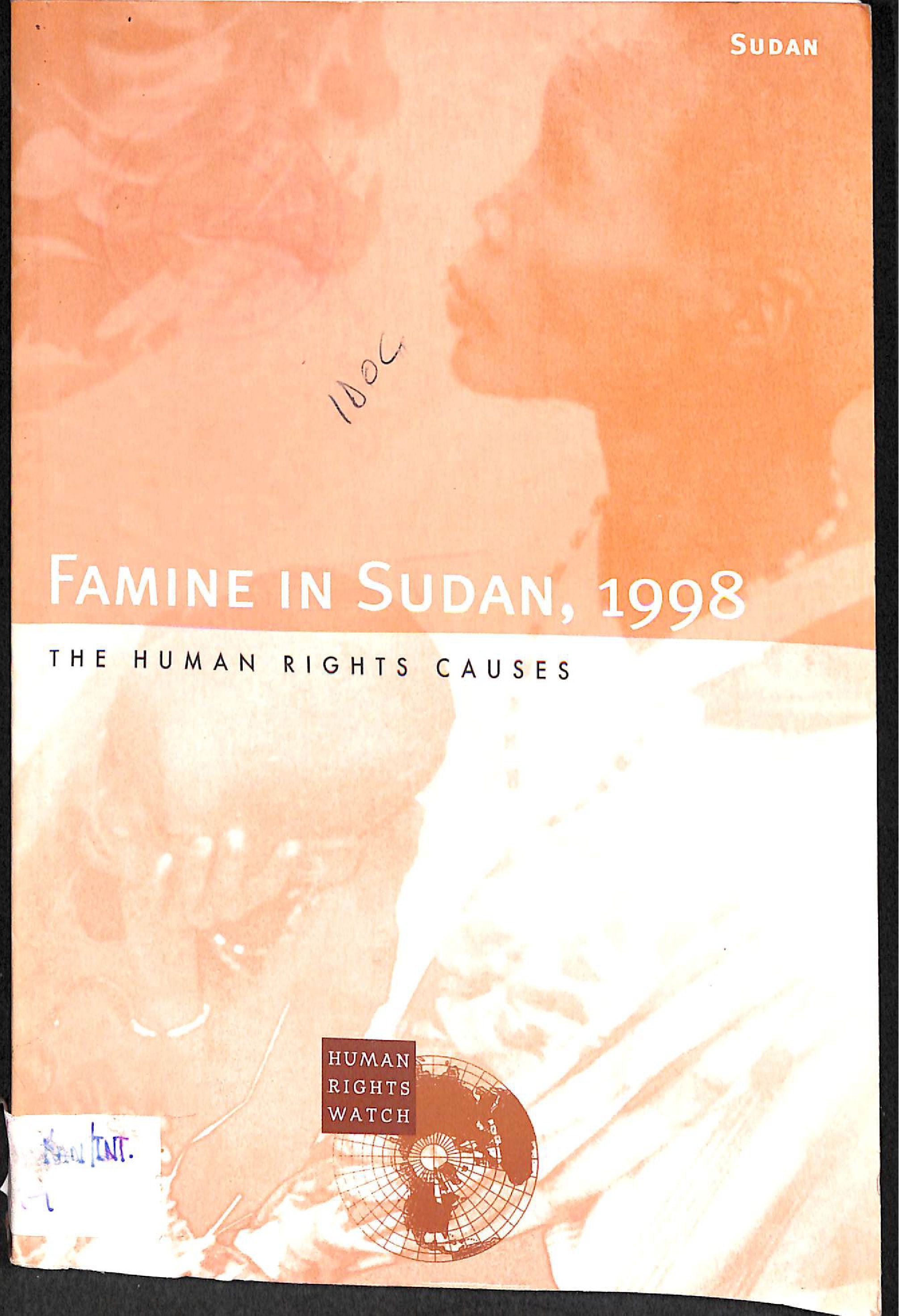 Famine in Sudan, 1998: the human causes