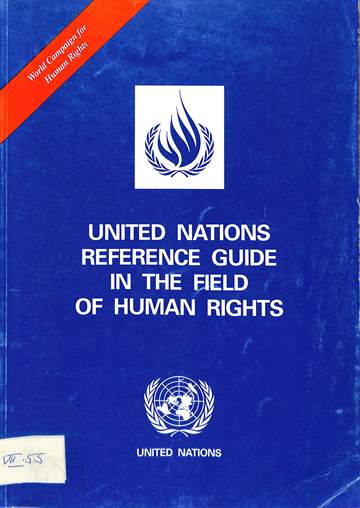 United Nations reference guide in the field of human rights