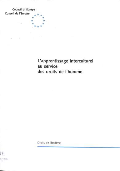 L'apprentissage interculturel au service des droits de l'homme
