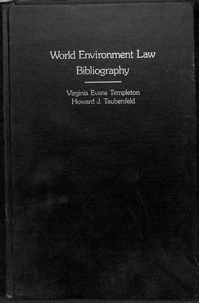World environment law bibliography