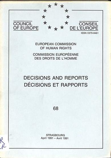 Decisions and reports = decisions et rapports: April 1991 = Avril 1991