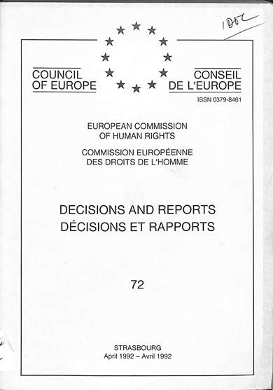 Decisions and reports = decisions et rapports: April 1992 = Avril 1992