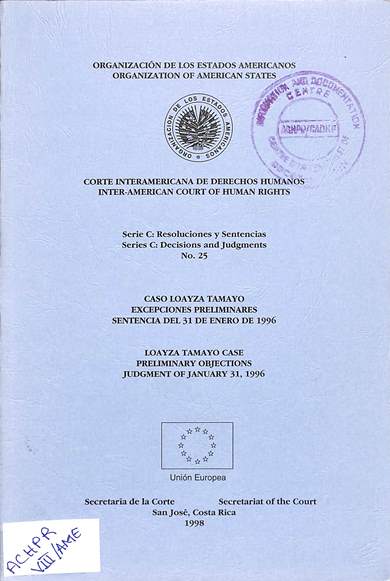 Serie c: Resoluciones y sentencias no. 25 = decisions and judgments no. 25