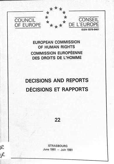 Decisions and reports = decisions et rapports: June 1981 = Juin 1981