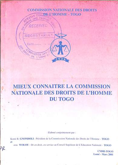 Mieux connaitre la Commission nationale des droits de l'homme du Togo