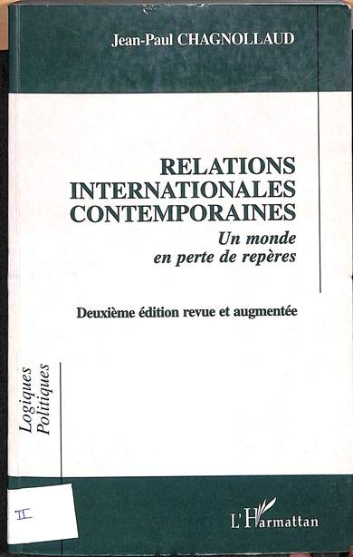 Relations internationales cotemporaines un monde en perte de reperes