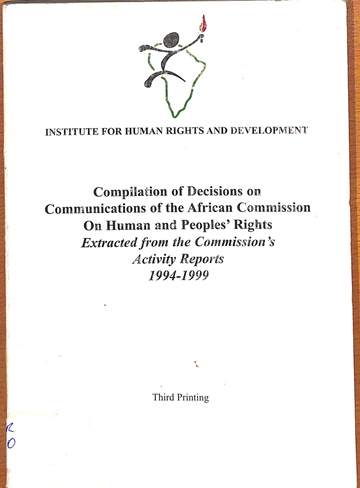 Institute for Human Rights and Development in Africa