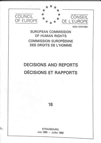 Decisions and reports = decisions et rapports: July 1980 = Juillet 1980