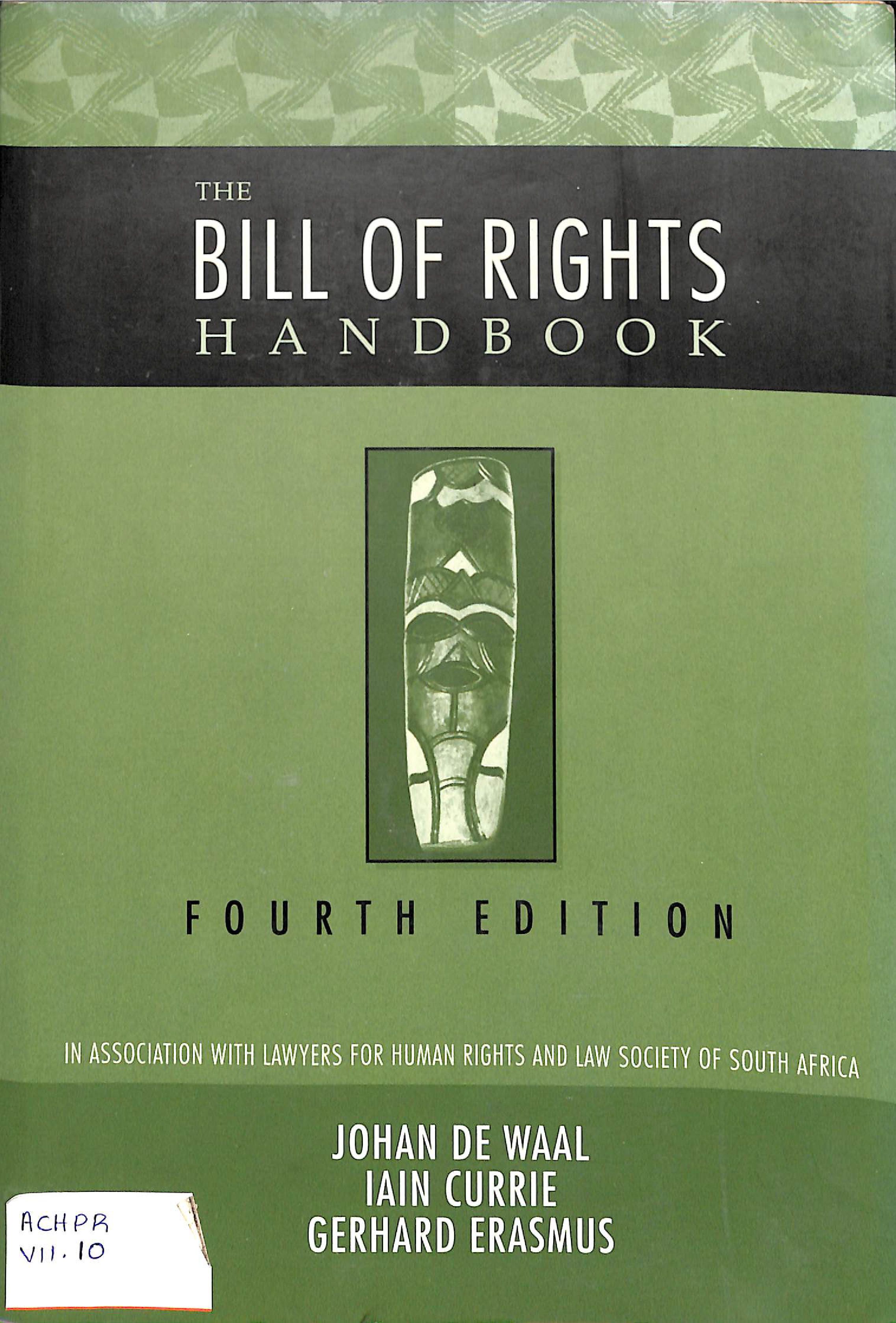 The bills of rights handbook