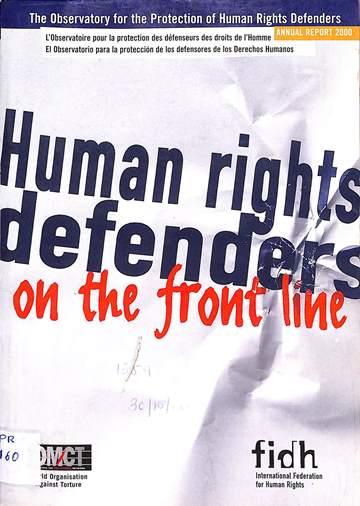 Human rights defenders on the front line 2000