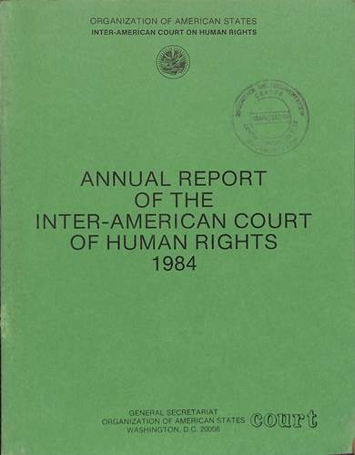 Annual report of the inter-American commission on human rights 1984