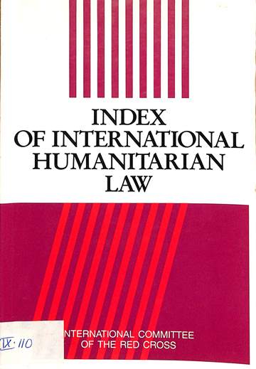 Index of international humanitarian law