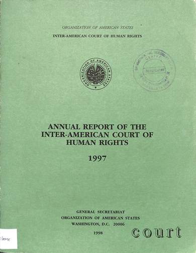 Annual report of the inter-American court of human rights 1997