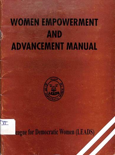 Women empowerment and advancement manual