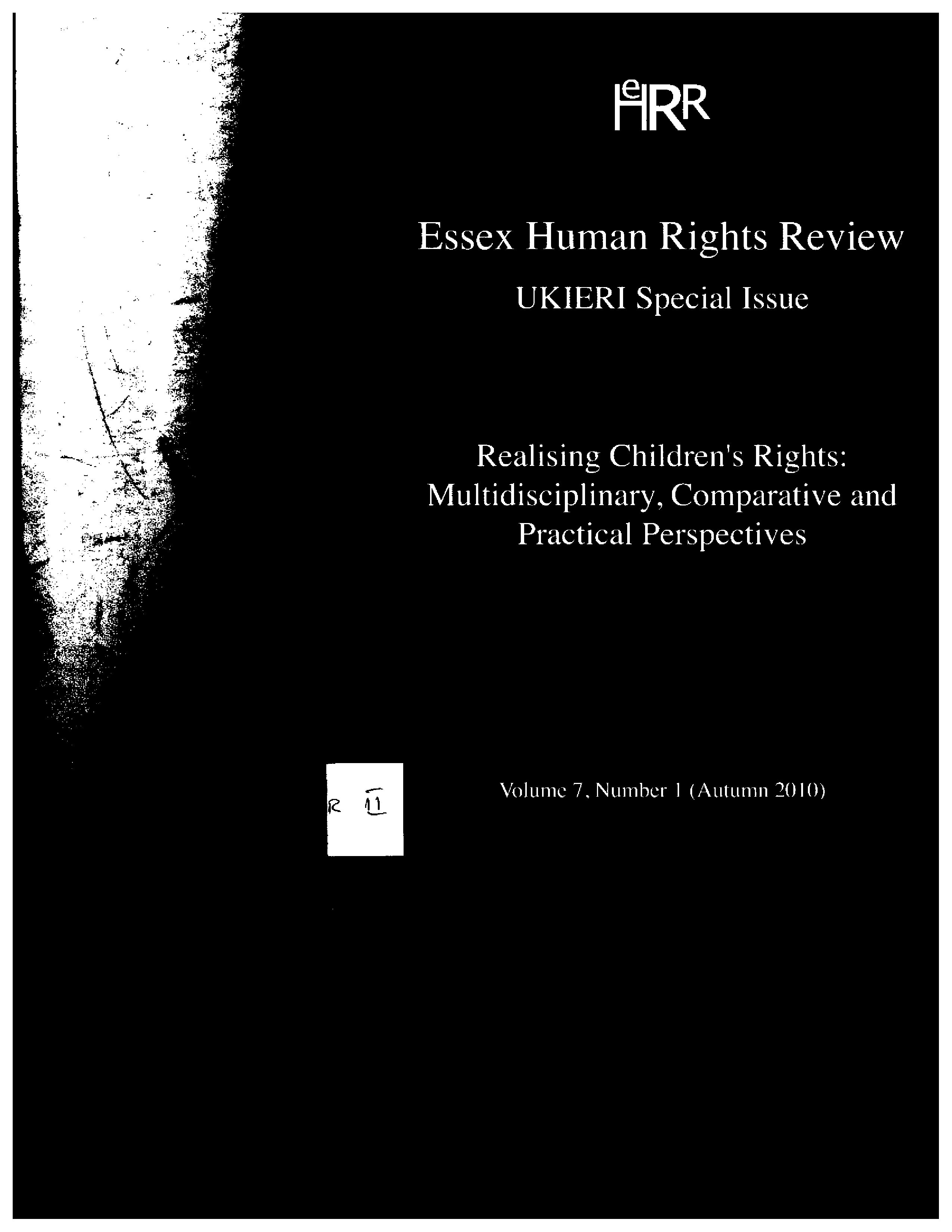 essex human rights review; ukieri special issue 
