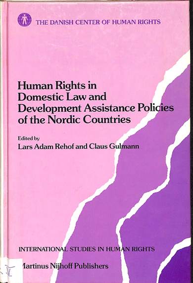 Human rights in domestic law and development assistance policies of Nordic countries