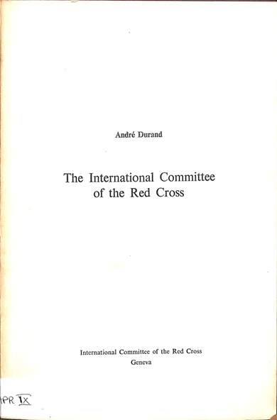 The International Committee of the Red Cross