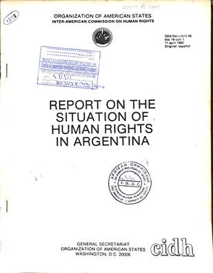 Report on the situation of human rights in Argentina