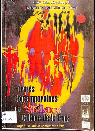 Formes Contemporaines de violence et culture de paix