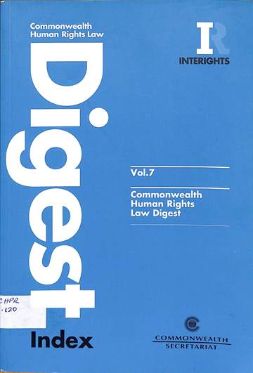Commonwealth human rights law digest: Volume 6 no.2