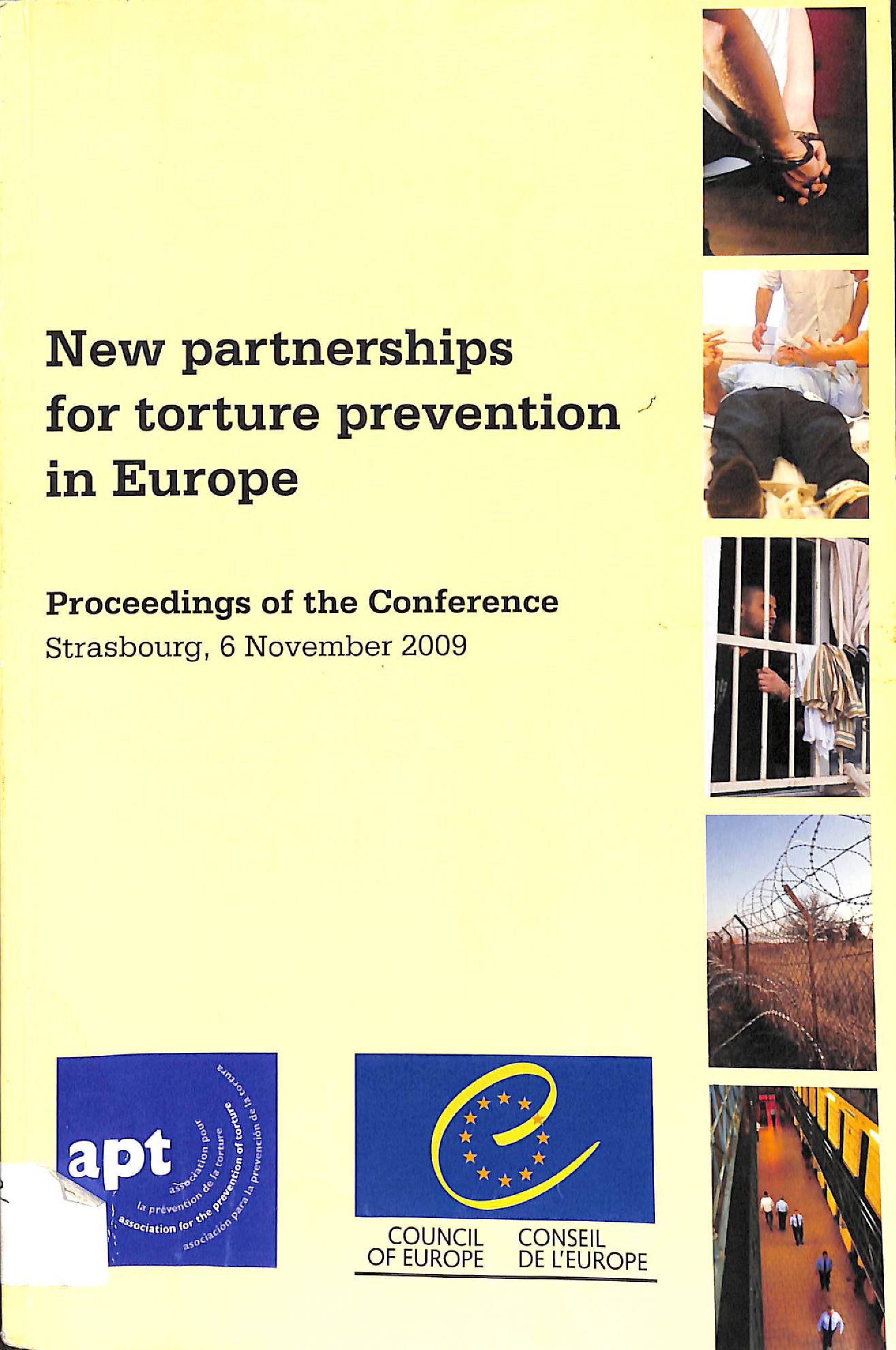 New partnerships for torture prevention in Europe: Proceedings of the conference Strasbourg, 6 November 2009 