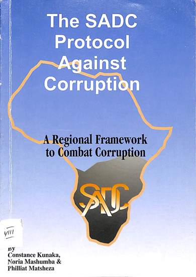 The SADC protocol against corruption: A regional framework to combart corruption