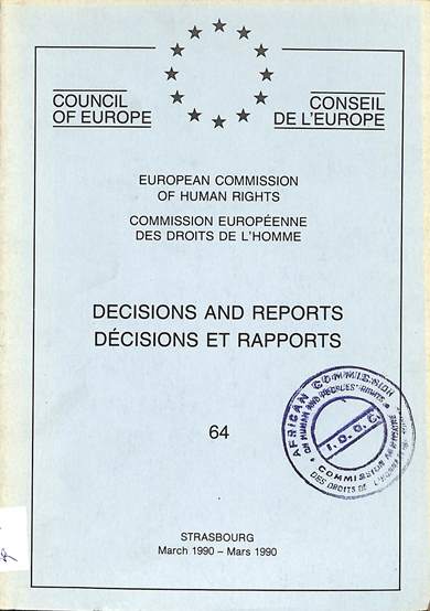 Decisions and reports = decisions et rapports: March 1990 = Mars 1990