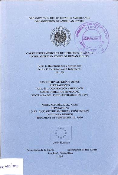 Serie c: Resoluciones y sentencias no. 29 = decisions and judgments no. 29