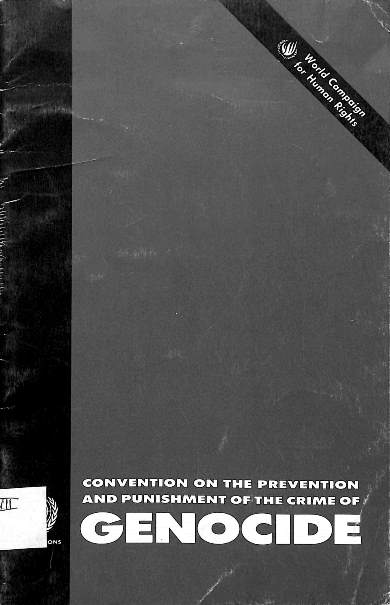 Convention on the prevention and punishment of the crime of genocide