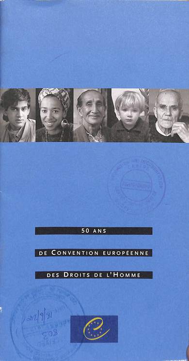 50 ans de convention européenne des droits de l'homme
