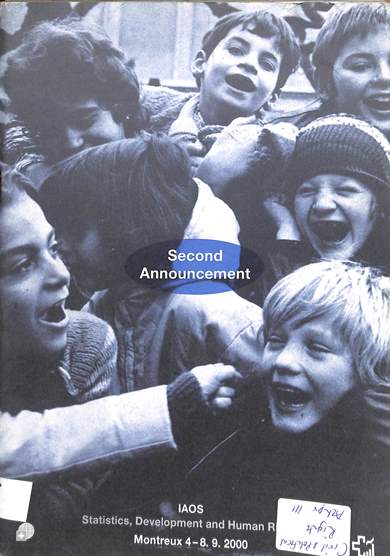 IAOS 2000 conference: Statistics, development and human rights: Second announcement