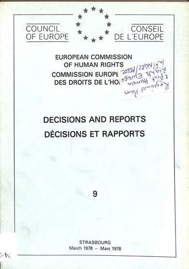 Decisions and reports = decisions et rapports: March 1978 = Mars 1978