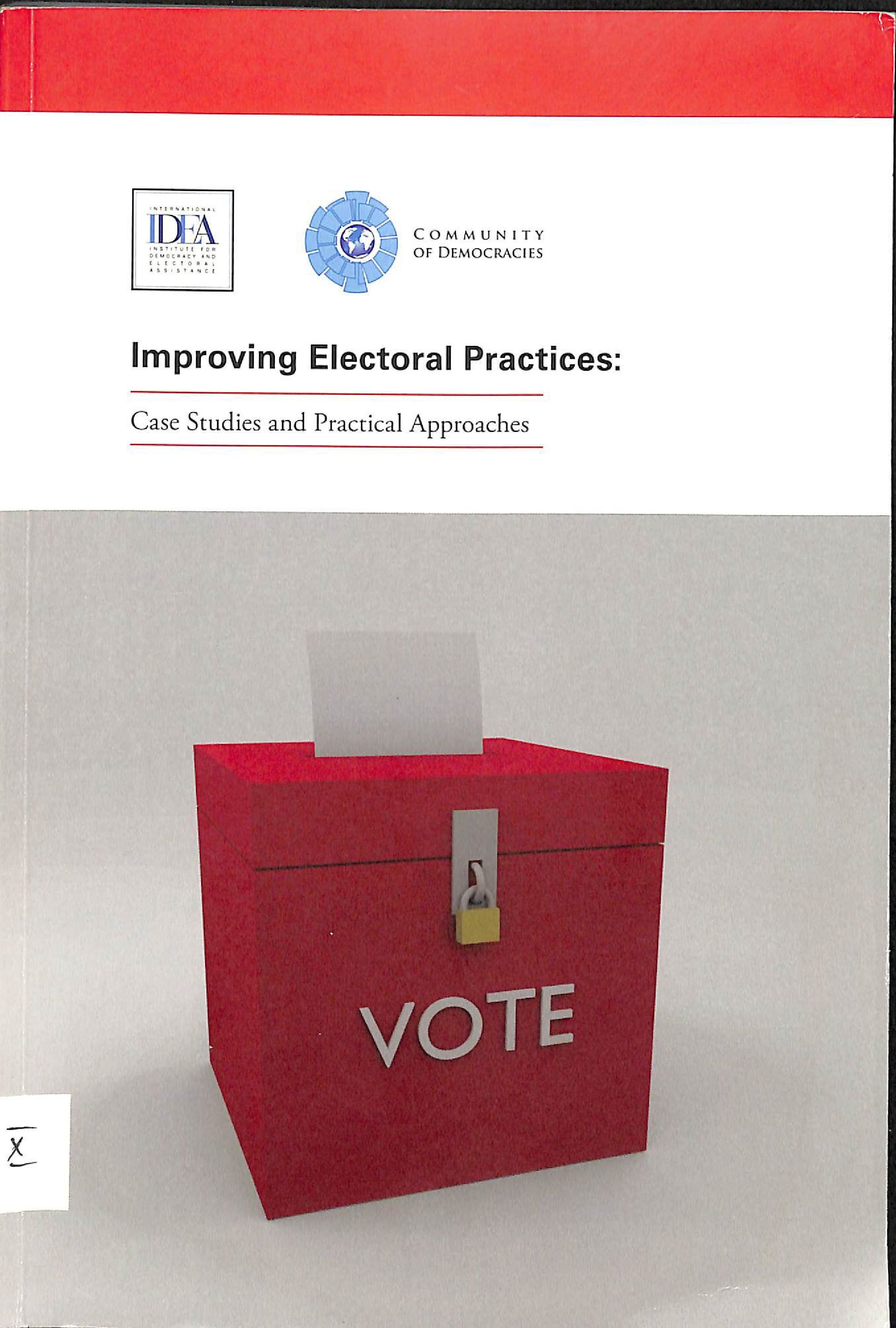 Improving electoral practices: case studies and practical approaches